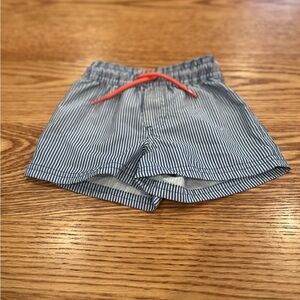 Carter's Boy’s Blue Striped Casual Seersucker Shorts Size 9 Months